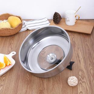 蒸锅锅盖高盖不锈钢加高盖家用炒菜锅汤锅铁锅砂锅盖子30CM26通用