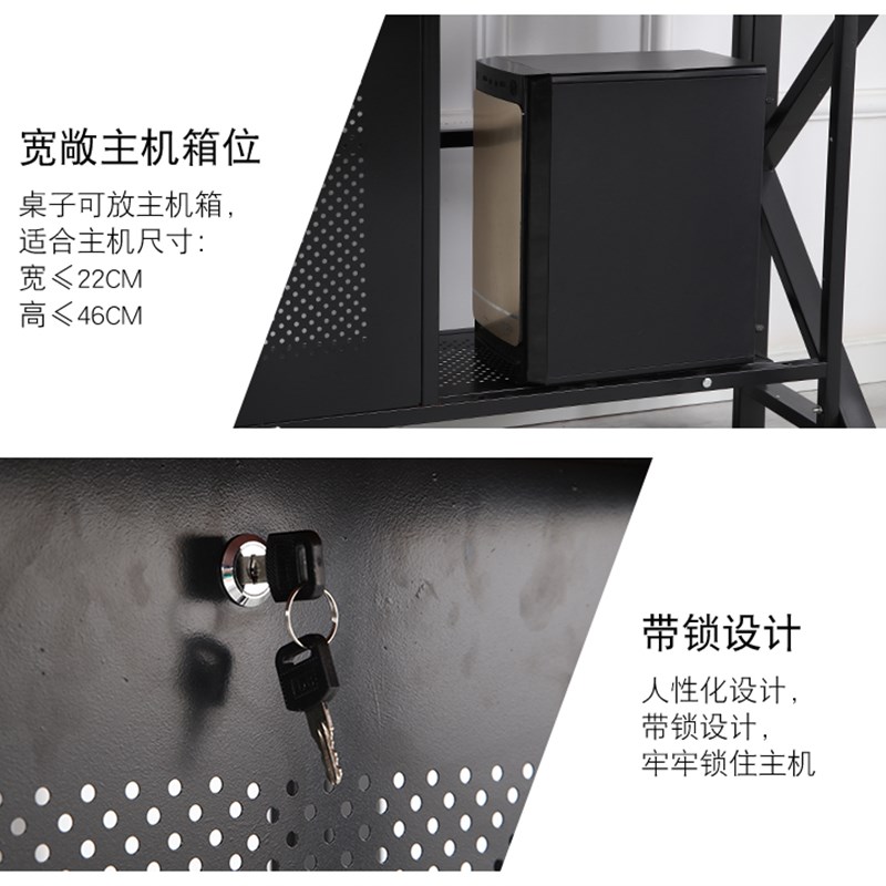 网咖桌椅台式电脑桌网咖沙发椅子家用热卖套装单人电竞桌一体座舱