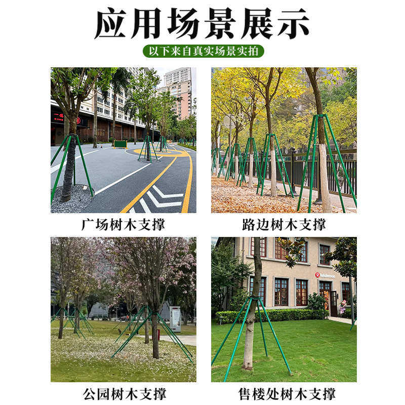 镀锌钢管树木支撑架固定器园林绿化防风大树支撑杆苗木园艺支架