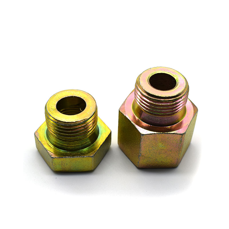 碳钢高压转换接头外丝公制转内丝英制螺纹压力表油管变径异径管接