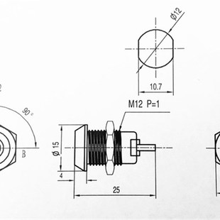电源锁 钥匙开关 双拔506/单拔102 开孔直径12mm