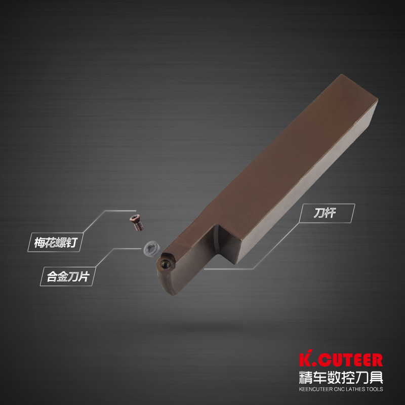 端面大切深数控外圆刀杆圆弧20方/25方车刀刃具刀具RC/RP圆形刀片