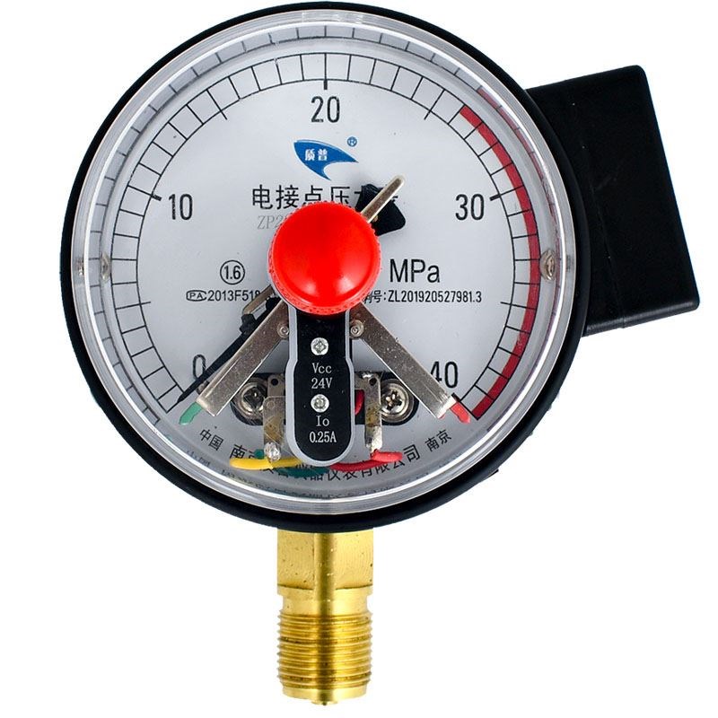 压滤机质普YXC100电接点压力表40MPA磁助控制器24V磁簧继油缸用表