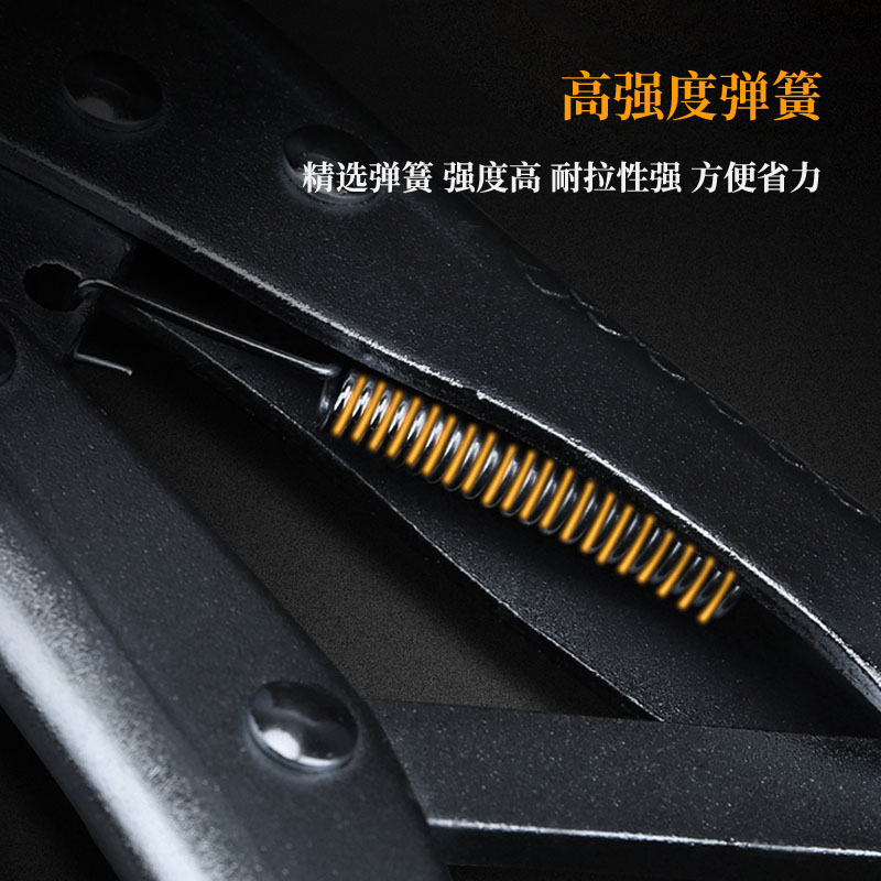 c型大力钳尖嘴钳子钢管管道大平口夹紧钳木工万用压力固定钳工具