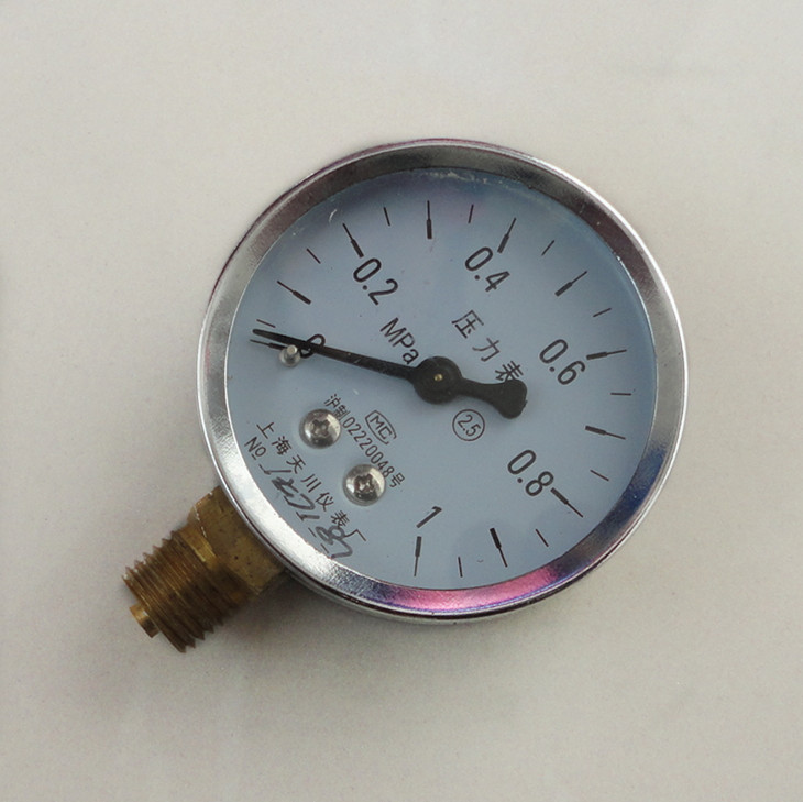 蒸汽发生器锅炉配件机械式压力表1MPa  1.6MPa上海天川径向Y60