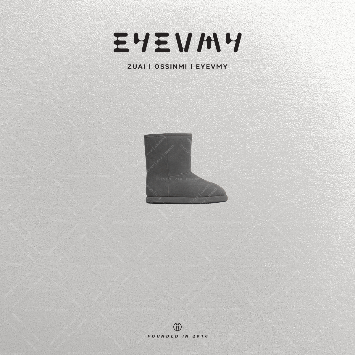 【雾灰雪地靴】丝光牛京羊毛里短筒靴百搭休闲短靴ST51WK064