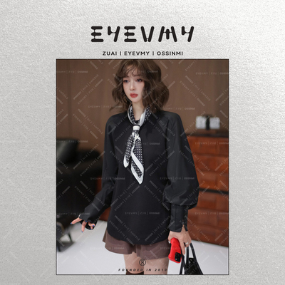 【衬衫控T恤】高品质廓形针梭织面料拼接宽松T恤WT44GYQ011