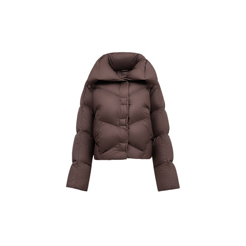 【云朵感泡芙羽绒服】90白鸭绒大翻领设计感显高短外套W23DO2326