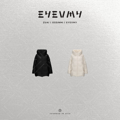 【软欧包PRO】90白鸭绒中长款连帽羽绒服外套WT54OWK033