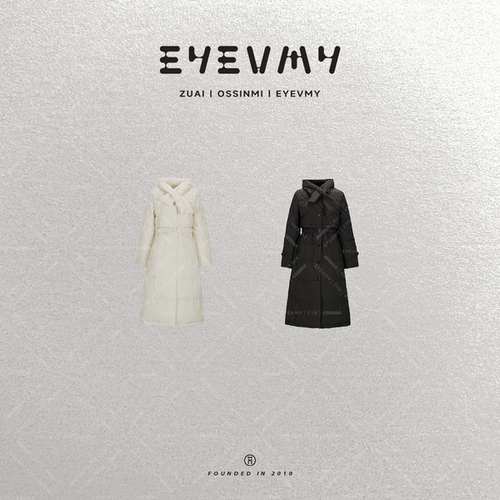 【欧尼专属】韩系90鹅绒收腰长款风衣羽绒服外套WT54OSY070