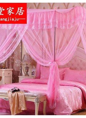单帐光帐纱11235拱三高开门加厚蚊加锈钢支落地宫廷式公主形蚊