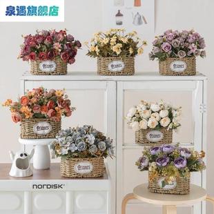 冰箱顶上面的摆件冰箱上放的装饰花空调柜机客厅鞋柜上摆的装饰品