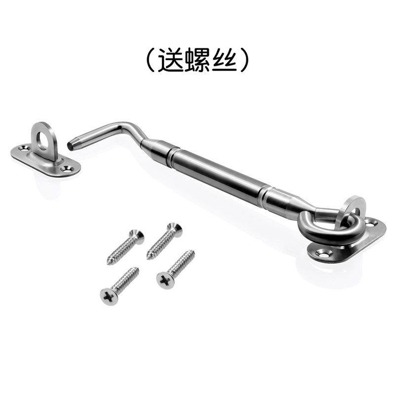 加厚实心不锈钢门窗防风钩老式门窗搭扣推拉门扣窗户风勾