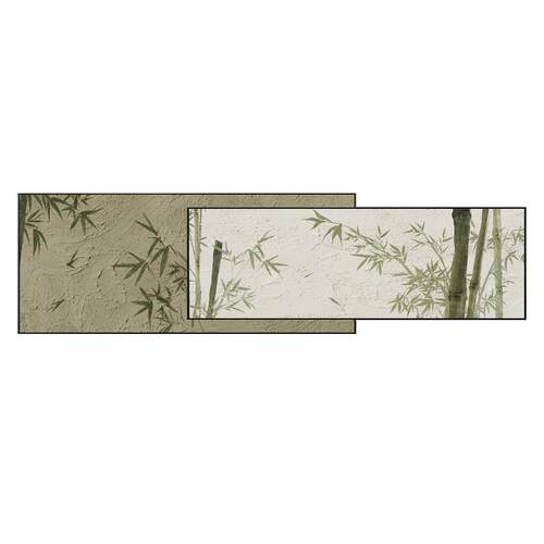 大芬村油画侘寂风新中式节节升高好寓意客厅装饰画叠加竹子背景画