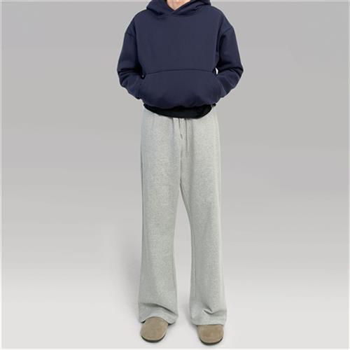 〔 PLUS NO LOGO 〕功能性自发热保暖2021m版型宽松微喇运动卫裤