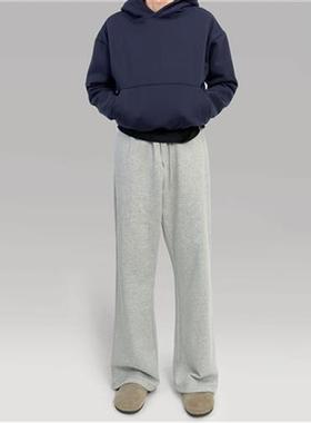 〔 PLUS NO LOGO 〕功能性自发热保暖2021m版型宽松微喇运动卫裤