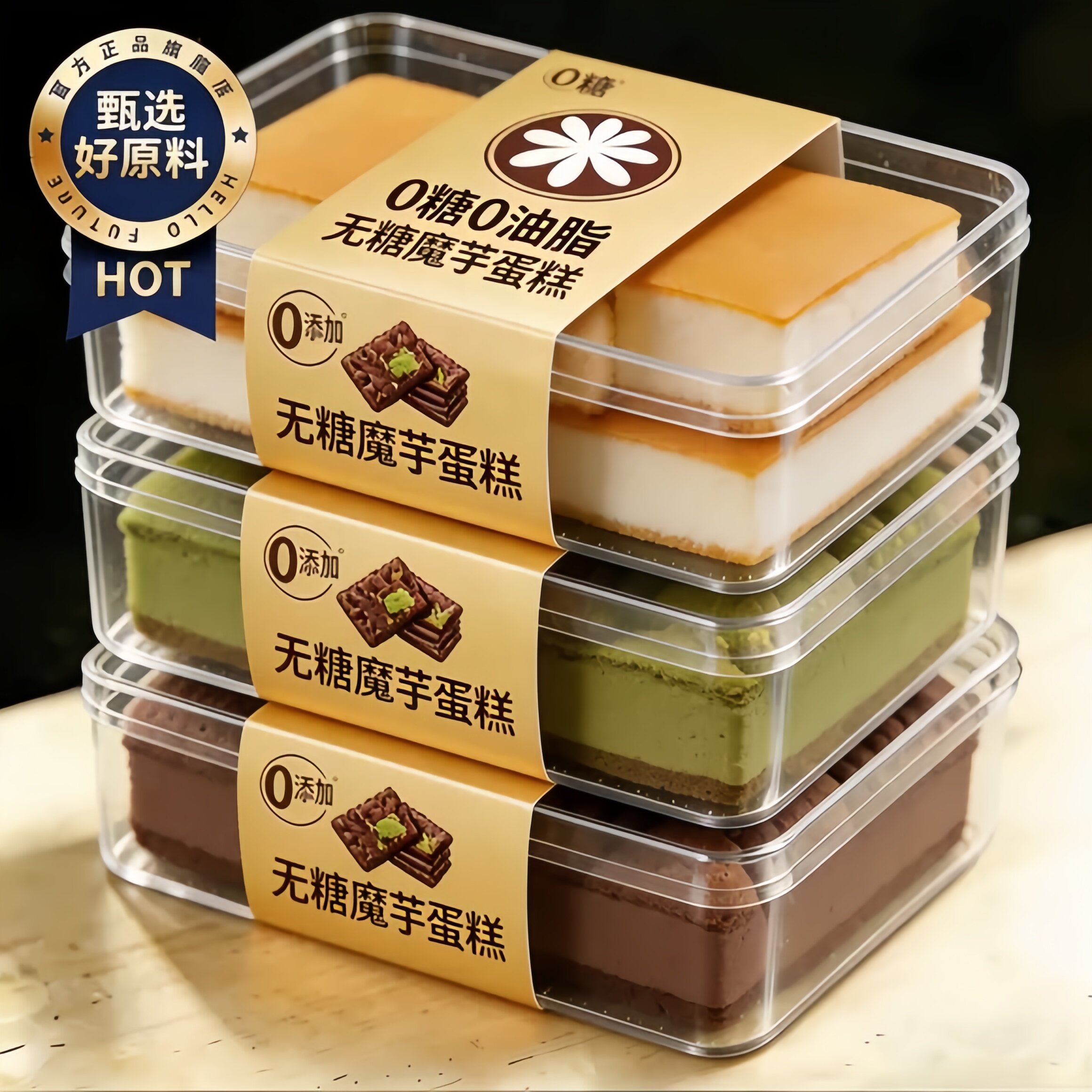 魔芋蛋糕0减低脂肪卡无糖精热量