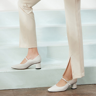 WAYNE FLEX韦恩鞋鹿皮鞋浅口玛丽珍单鞋2113