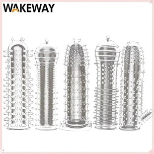 Sleeves Reus Rings WAKEWAY Extension Ejaculation Penis Delay