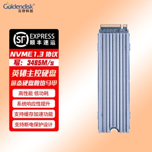 Goldendisk NVME接口固态硬盘512GB大容量英韧主控散热马甲高性能