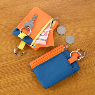 帆布挂牌吊牌工牌校园卡套公交饭卡零钱包钥匙包学生证工作证件套