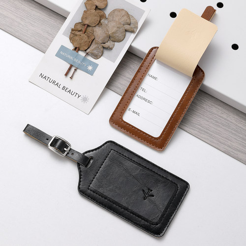 外旅行标识签名多色PU皮革