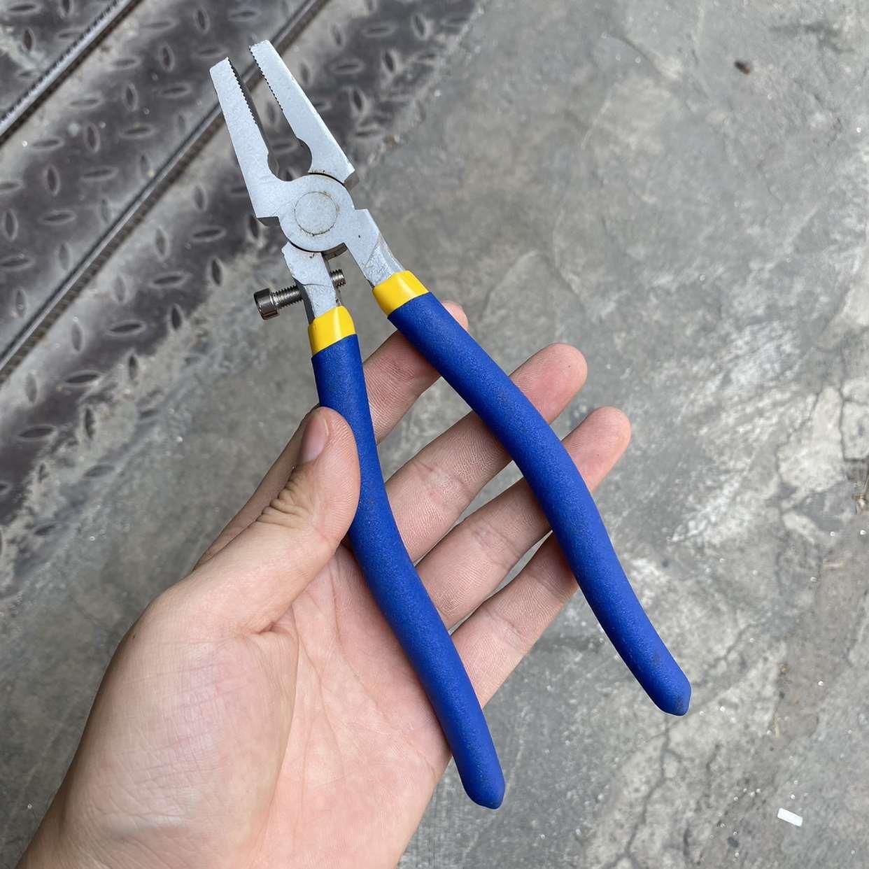 8寸修边钳子 带螺丝 玻璃修边钳平口钳