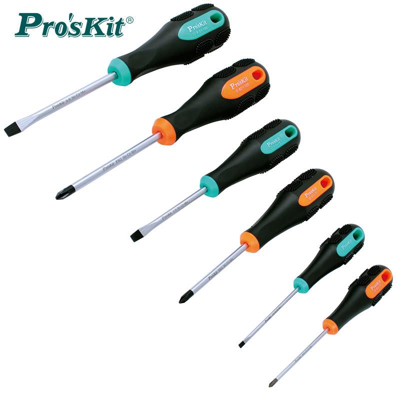 台湾宝工 SD-2301 进口双色软柄起子组螺丝刀套装(十/一字6支组）