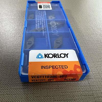 KORLOY刀片VCGT110301 VCGT110302 VCGT110304-VP1 PC5300/PC8110