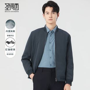 保暖棉衣外套男上衣 棒球服轻薄夹棉夹克2025年冬款 圣得西男士 时尚