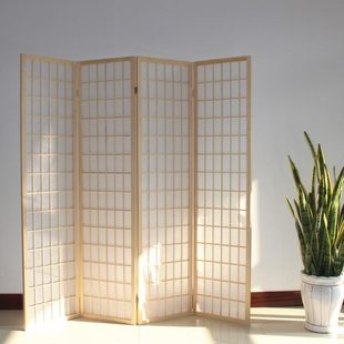 屏风隔断实木移动格子落地摄影背景现代简约折叠折屏 日式