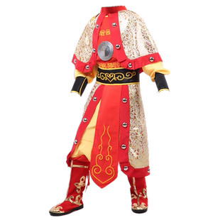 六一国庆元旦儿童西游记孙悟空美猴王衣服披风套装表演出服饰道具