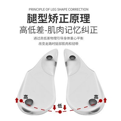 o型腿矫正鞋垫外翻足内翻x型小腿xo内外八字纠正器罗圈腿腿型神器