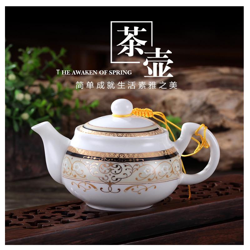 泡茶壶高温青花陶瓷功夫茶冲罐花茶器茶具茶道零配件 特小号茶壶