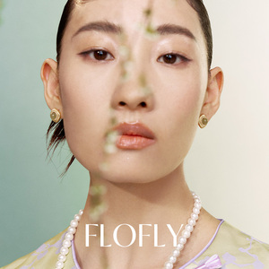 花与蝶满庭春和田玉耳环925银2024新款轻奢高级感新中式国风耳饰