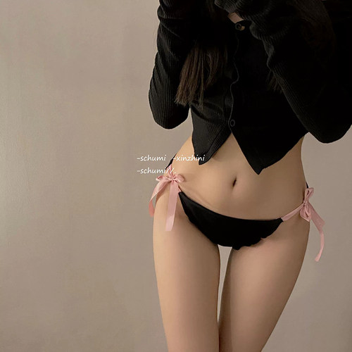 性感纯欲风交叉镂空禁欲系内裤女