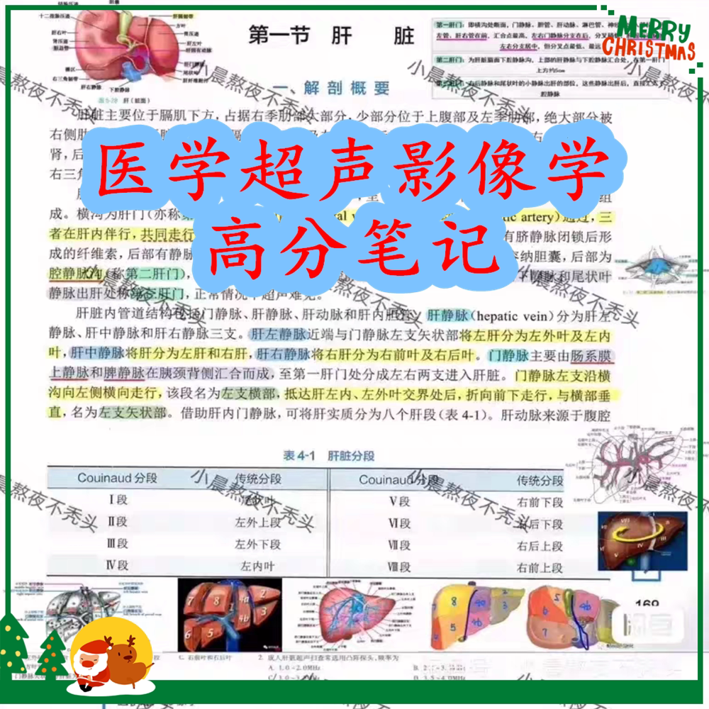 医学超声影像学笔记!适合考研,期末考试,规培,考编,考执业