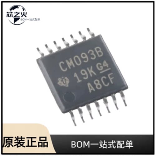 全新原装 CD4093BPWR 封装 TSSOP-14 推挽式  逻辑门