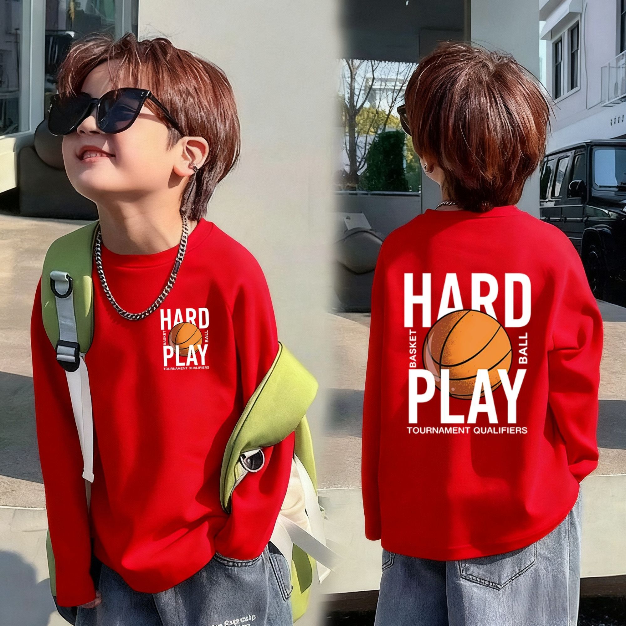 夏季HARDPLAY重磅纯棉长袖T恤图片