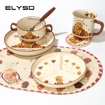 星星人IP联名陶瓷餐具四机可用