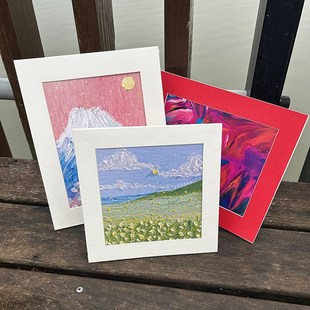 裱画框8开4开厚卡纸画 10个一份长方形简易卡纸相框a3a4儿童画K装