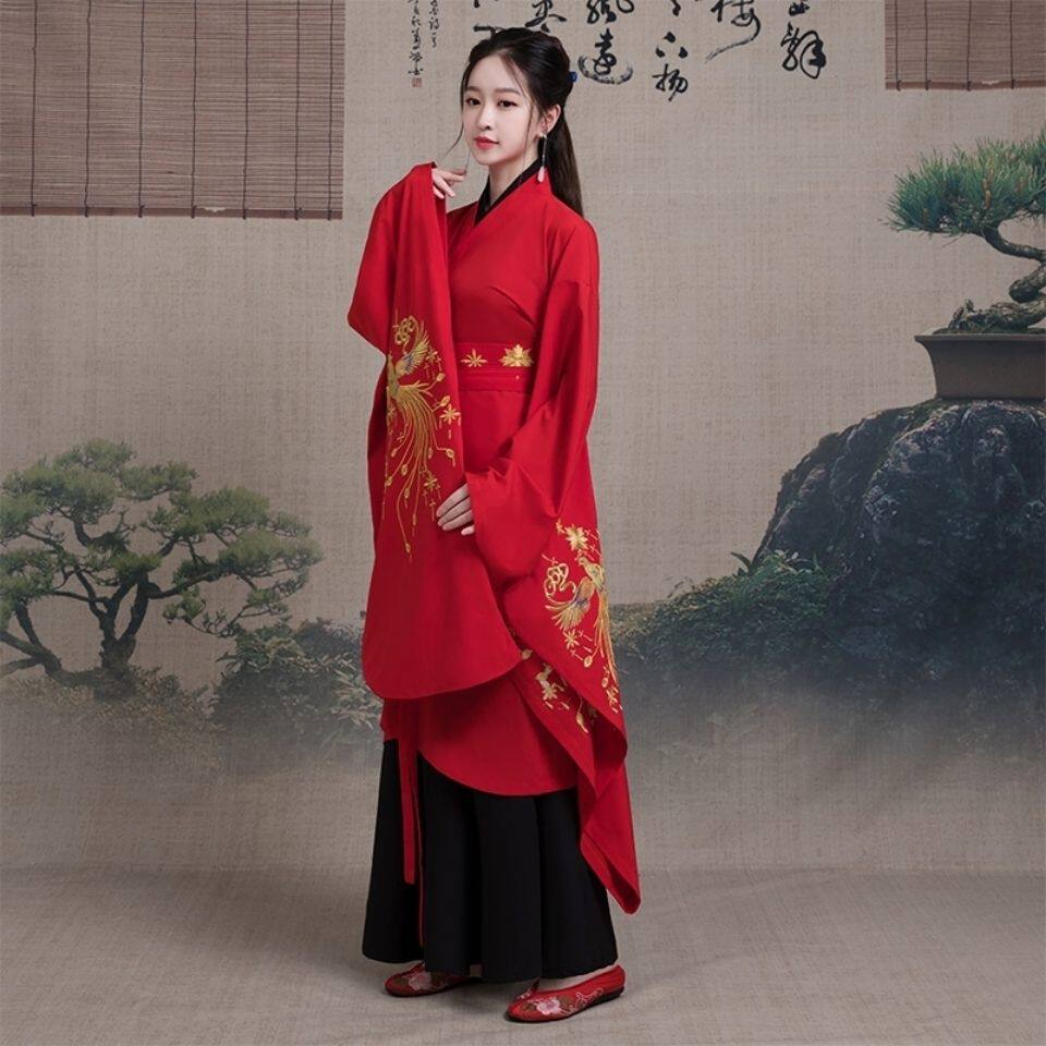 初珊古装女汉服中国风广袖襦裙飘逸超仙礼仪之邦古典舞蹈演出服装