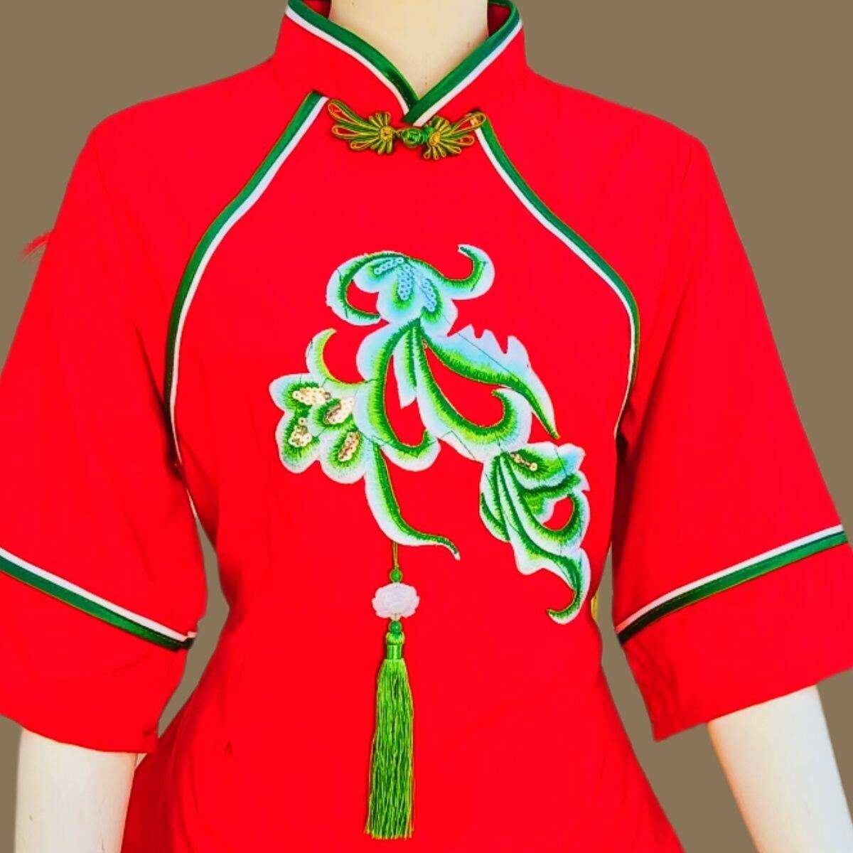 新款秧歌演出服套装腰鼓舞蹈扇子舞蹈服装中老年广场喜庆民族风