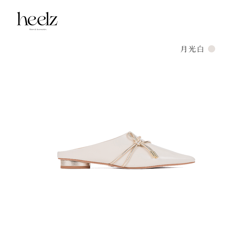 heelz设计师手工鞋履｜中国结羊皮穆勒鞋2cm