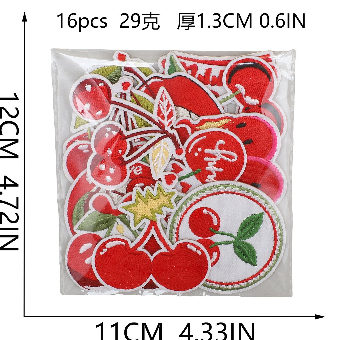 樱桃小嘴刺绣布贴包包装饰樱桃绣花贴片艺术骰子补丁贴章仔熨烫,居家布艺,布贴,淘宝优惠券,粉丝福利购,淘宝优惠卷