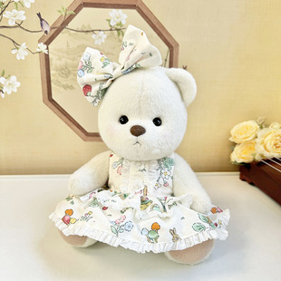 30厘米中号莉娜关节小熊衣服蘑菇小兔森林连衣裙泰迪熊换装可爱萌