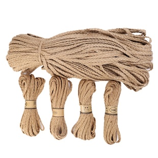 麻绳 diy手工吊牌绳照片墙用包装麻线粗编织小辫子幼儿园装饰织带