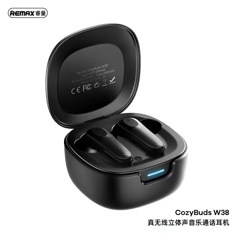 Remax2025新款无线蓝牙耳机立体声音质适用苹果15/16华为小米安卓