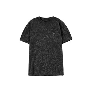 230克32支巴黎双纱名媛气质上衣女高级感W23BA210 蜡洗正肩T恤