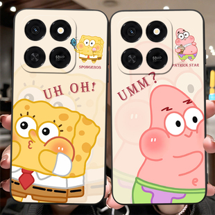 荣誉play10t保护套 honorplay10t海绵宝宝插画 皑晨适用于荣耀play10t手机壳log an10趣味外壳6.8寸男女新款